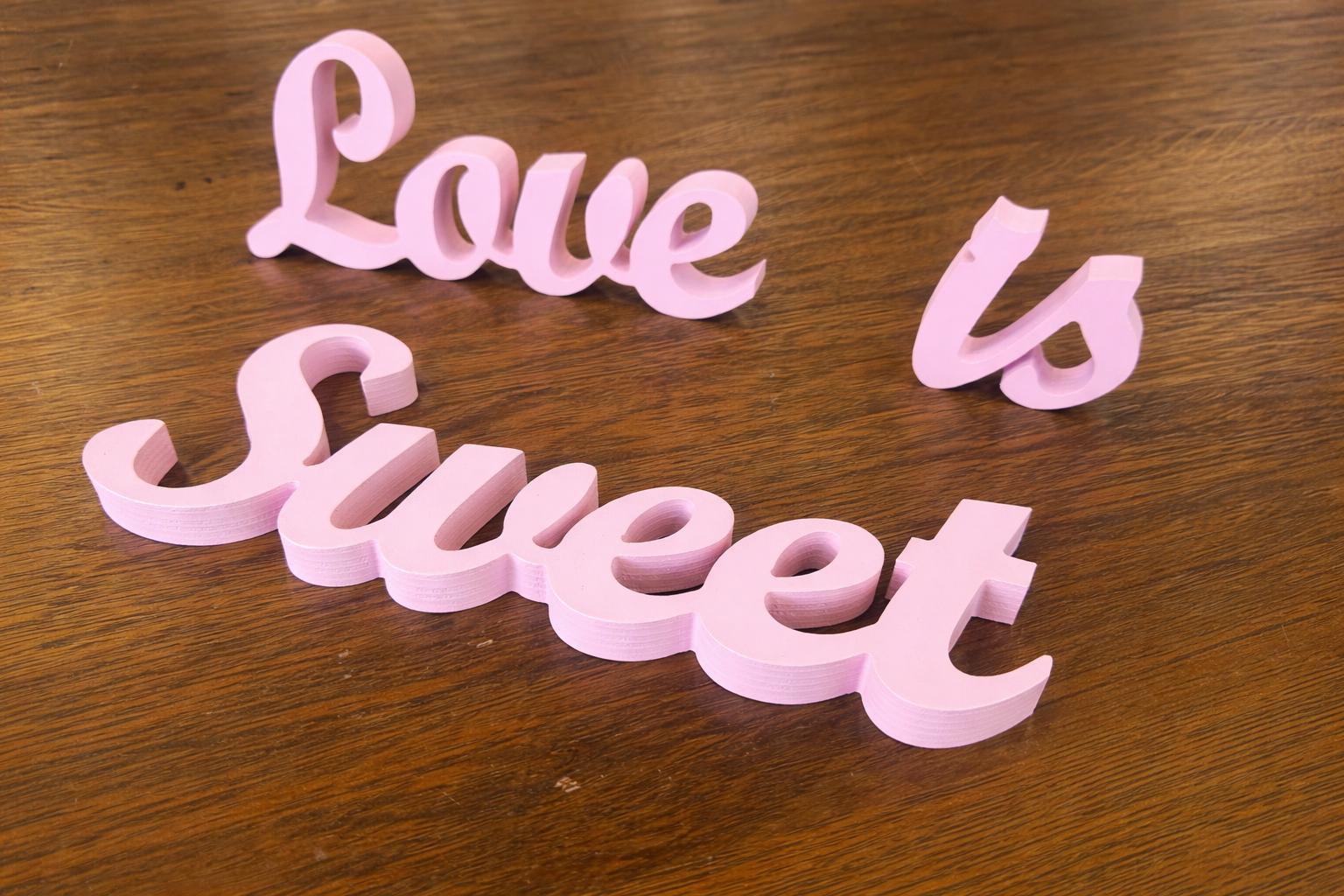 Firulab Cartelli d'Amore in Legno per Decorazioni per la casa, Cartello in Legno con Cuore di San - Decorazioni per la tavola di San a Forma di Dolce