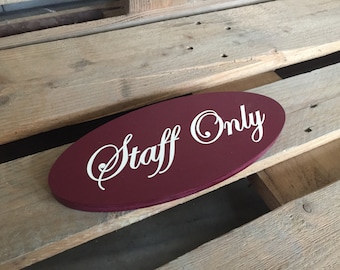 Door  sign personalized , office sign, custom,  rustic sign, office signs, Pantry sign, Name plate, office signs, custom signs, oval sign