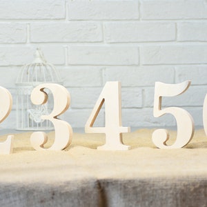 THICK table numbers, sturdy table numbers, Minimalistic wedding decoration, Modern wedding decor