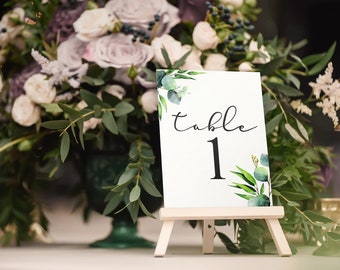 Small Wooden Easel for small or large printed table numbers, Wedding Decorations Wedding Table Numbers, Party Table Numbers and Signs