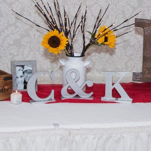 Letras iniciales para bodas, letreros para mesas de bodas, letras para novios, letras de pie, letreros de recepción, monogramas, letreros dorados para bodas NUEVO
