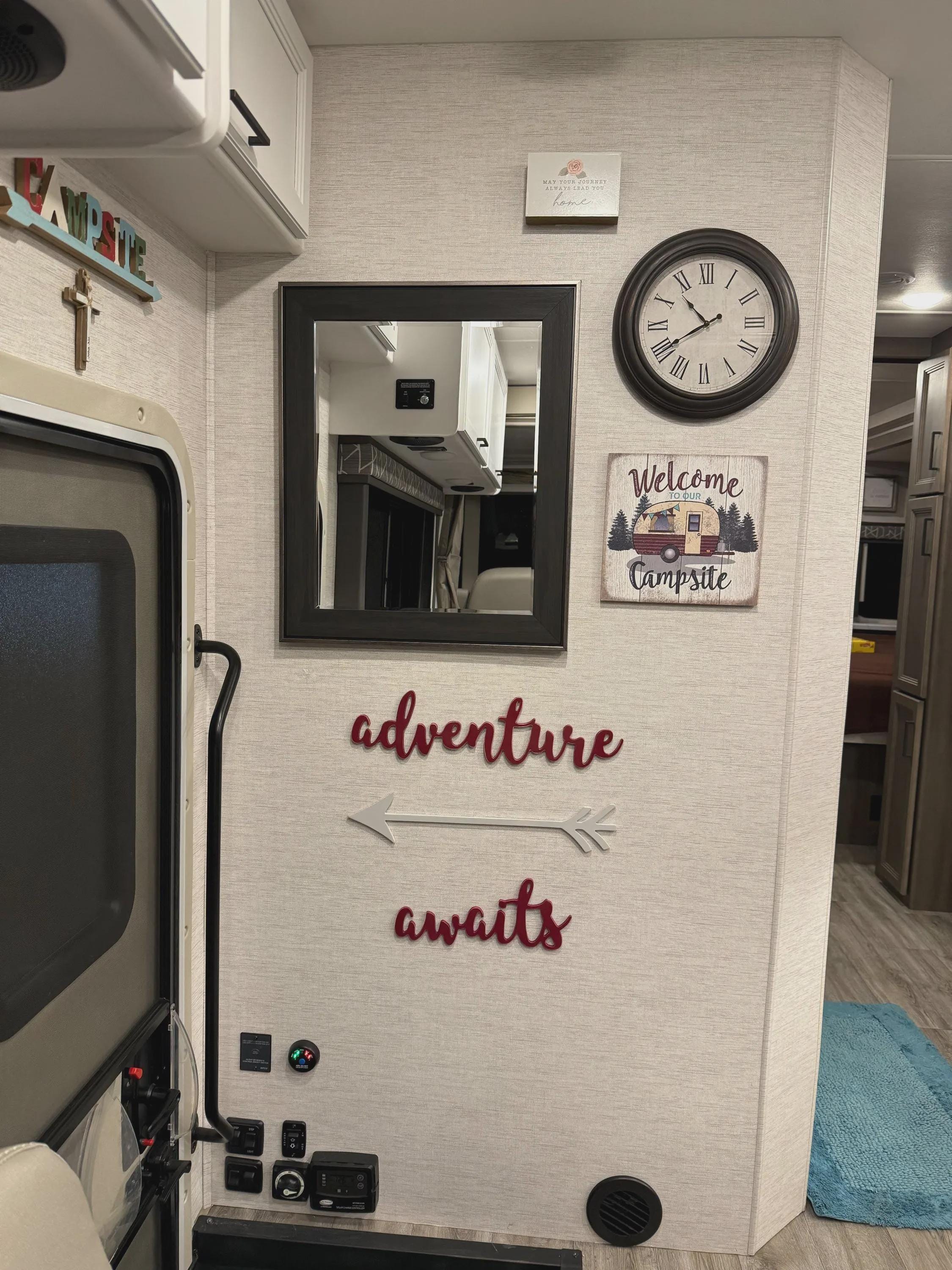 Nursery wall decor wood sign Adventure  Awaits wooden letters and arrow,  Playroom sign, Playroom decor, nature, be brave,