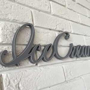 Store sign Ice Cream. Party Decor large wood sign Ice Cream. Wooden letters  ice cream. Birthday decor. Sign for party.