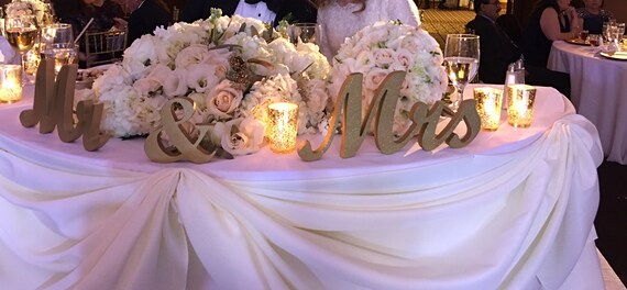 traditional wedding top table