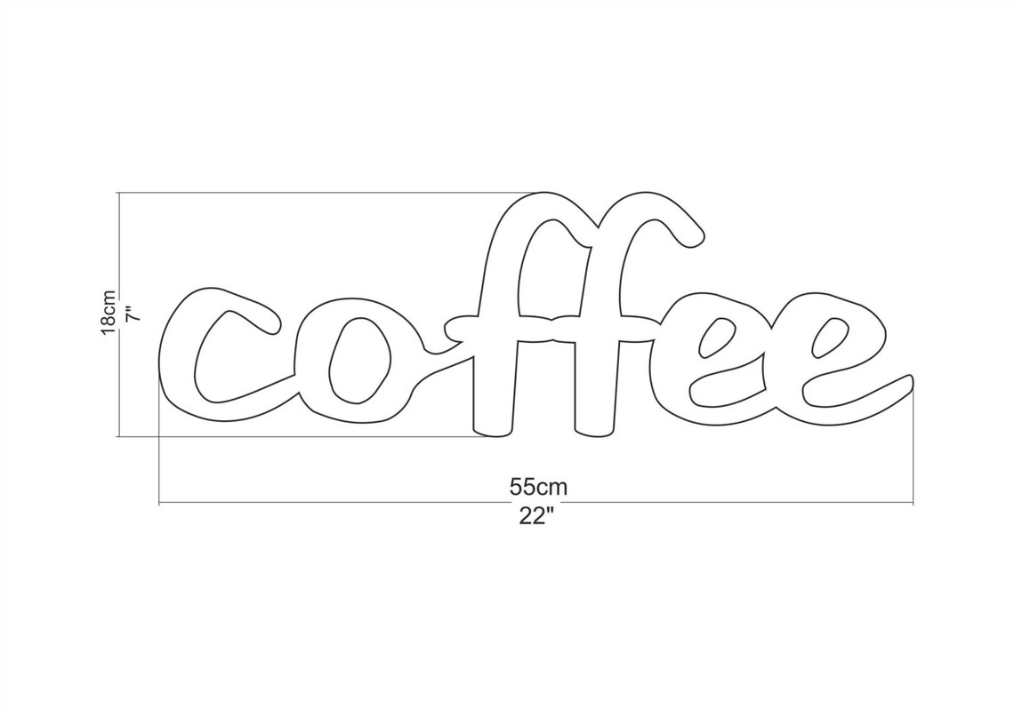 Coffee Wood Sign Kitchen Wall Decor. Italy. Espresso. Morning. Etsy