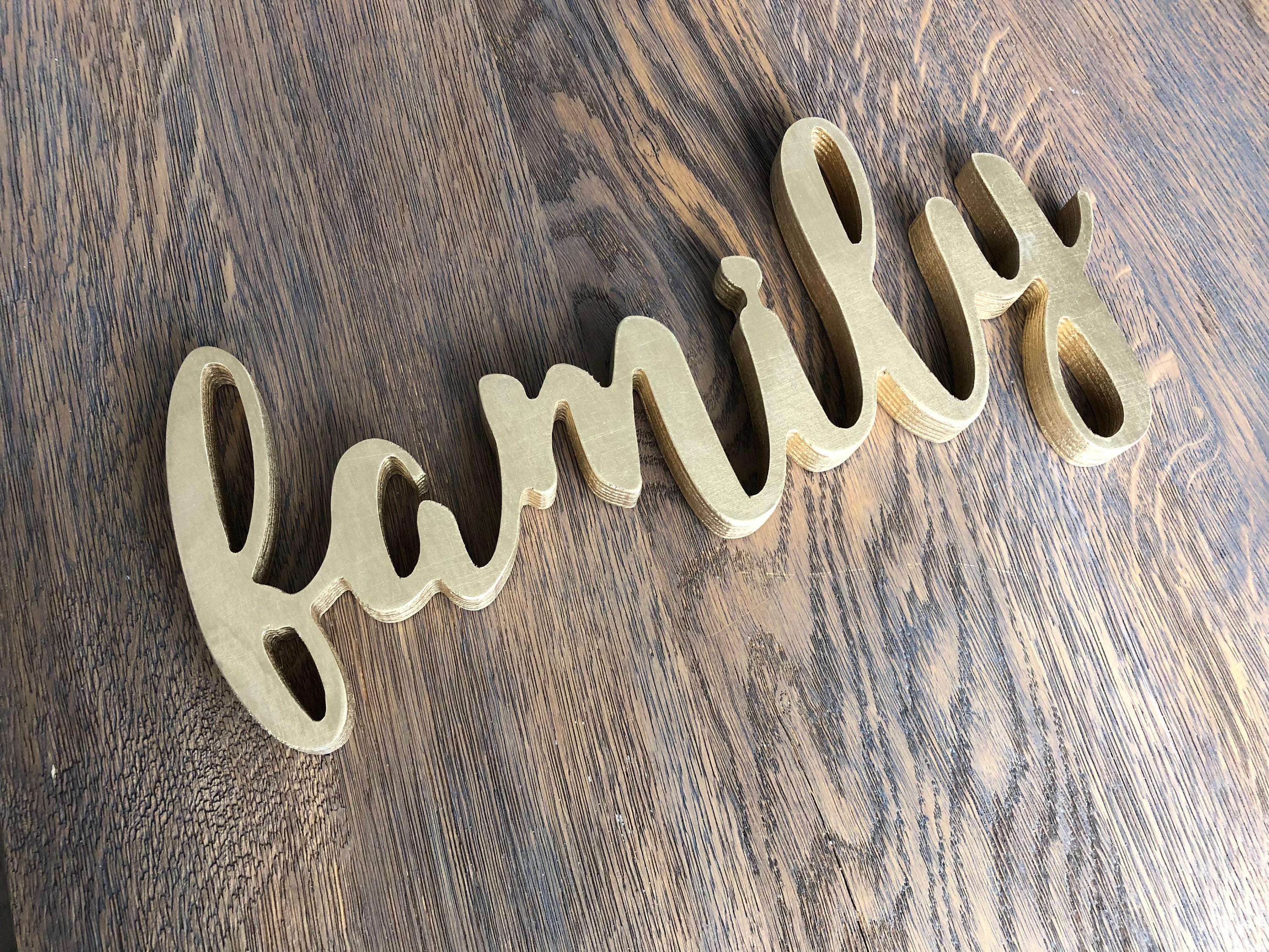  Wood Letters for Wall Decor Name Wood Sign in Gold Room Decor  for Teen Girls (Also in Different Colors & Sizes) : Handmade Products