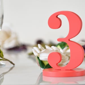 Modern Colors, Table Numbers Trends Weddings 2025  Rustic Look  Minimalist Look Centerpiece Table Numbers, Pink, Coral, Mocha Mousse