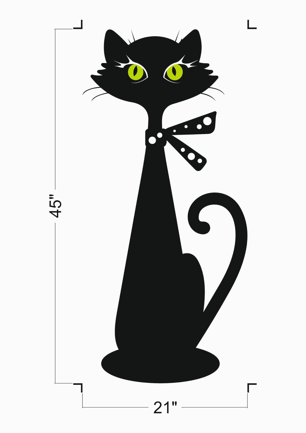 Wall decal CAT Wall Decoration Removable Wall Vinyl Decal Cat Etsy