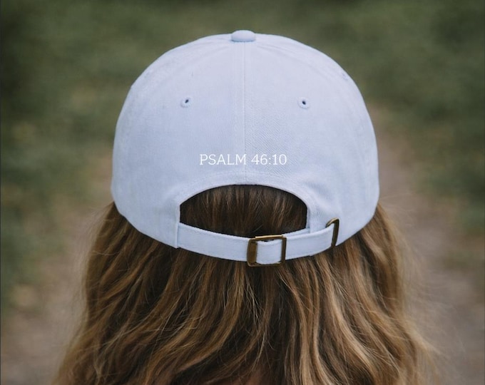 Be Still Christian Hat Embroidered Faith Baseball Cap Psalm 46 10 Christian Gift for Men and Women