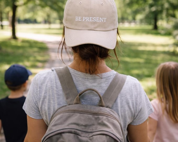 Be Present Christian Hat Embroidered Faith Baseball Cap Matthew 6 34 Christian Gift for Men and Women