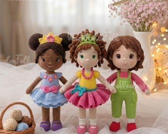 Fancy Nancy Crochet Doll, Handmade Nancy Clancy Amigurumi, JoJo Clancy Doll, Crochet Bree Doll, Fancy Nancy Inspired Doll, Kid Movie Figure