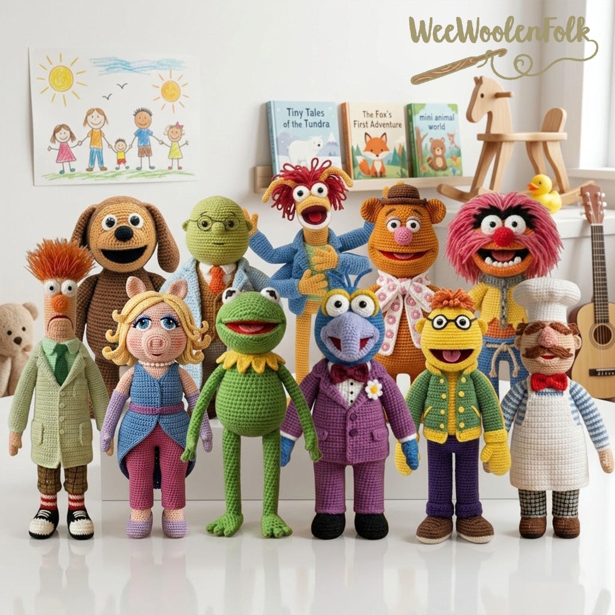 Handmade Muppets Crochet Dolls, the Muppets Plush Doll, Crochet