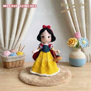 Custom Princess Moana Crochet Doll, Moana Hawaii Doll, Princess Moana Amigurumi, Handmade Moana Doll Gift, Personalized Doll Gift image 17