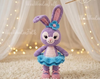 Custom StellaLou Crochet Doll, StellaLou Bunny Crochet Doll, StellaLou Amigurumi Gift, Duffy Bear Crochet Doll, Birthday Girl Gift