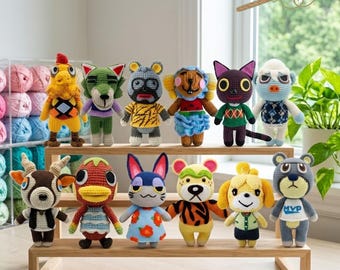 Peluche de animal personalizado, muñeco de personaje de juego personalizado, juguetes de peluche de animales de ganchillo, juguete infantil hecho a mano, animal de peluche personalizado, peluche Cozy Crossing