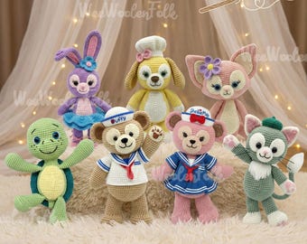 Duffy and Friends Inspired Crochet Doll, Handmade Duffy Bear Amigurumi, LinaBell Doll Gift, ShellieMay Crochet Doll, Unique Crochet Gift