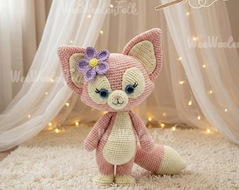 Custom LinaBell Crochet Doll, LinaBell Pink Fox Amigurumi, Disney LinaBell Inspired Doll, Disney Handmade Doll Gift, Baby Shower Gift