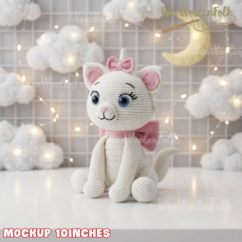 The Aristocats Crochet Dolls, Crochet Kittens Plush, Duchess Cat Doll, Marie Toulouse Berlioz Plush, Handmade Cat Toys, Cat Lovers Gift image 5