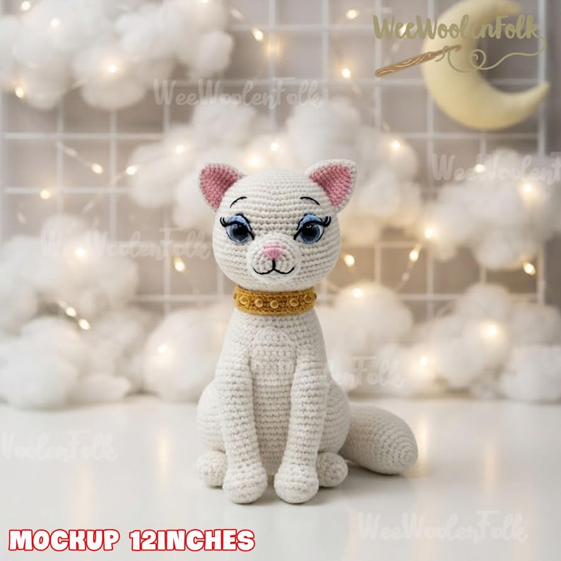 The Aristocats Crochet Dolls, Crochet Kittens Plush, Duchess Cat Doll, Marie Toulouse Berlioz Plush, Handmade Cat Toys, Cat Lovers Gift image 2