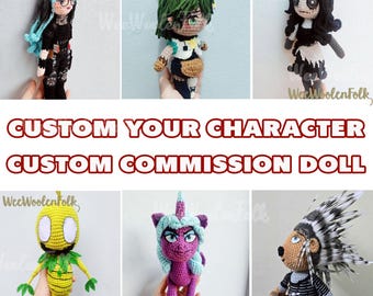 Custom Your Favorite Character Crochet Doll, Handmade Commission Doll, Anime Plush Toy, Cartoon Figures, Famous Actors Doll, Anime Fan Gift