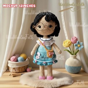 Custom Princess Moana Crochet Doll, Moana Hawaii Doll, Princess Moana Amigurumi, Handmade Moana Doll Gift, Personalized Doll Gift image 12