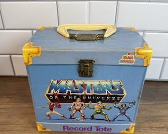 RARE 1984 Vintage He-Man Record Tote Masters of the Universe; Case Only