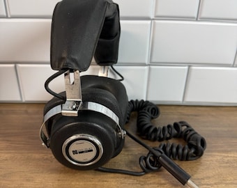 PANASONIC Vintage EAH-20 8 Ohm Studio Hi-Fi Corded Headphones Black Clean Tested