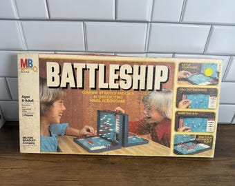 Vintage Battleship Complete Milton Bradley 1978 Classic Strategy Board Game Kids