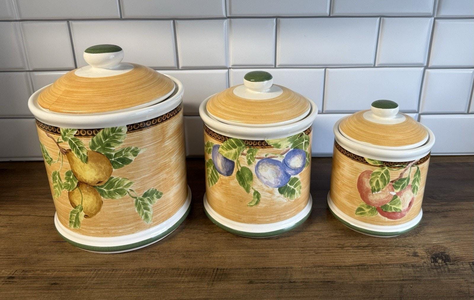 3 Piece Canister Set - Etsy