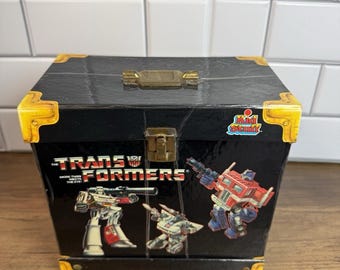 Vintage Transformers 45 Record Tote Case Only 1985 Optimus Prime Megatron!!