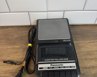 Vintage Panasonic Slim Line RQ-2102 Portable Cassette Player Recorder, Tested!
