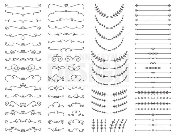 Commercial Use Flourishes Clip Art Clipart