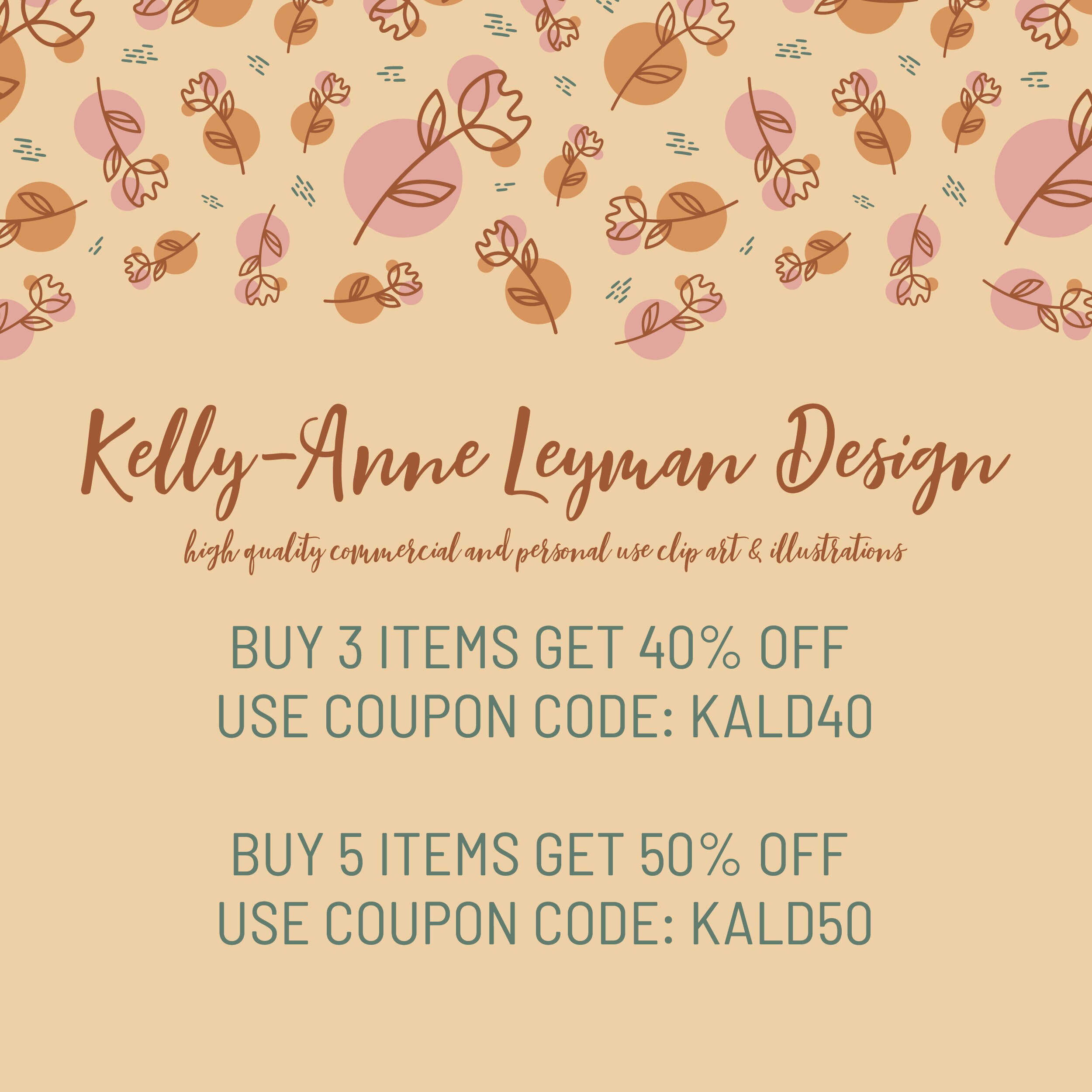 Circle Digital Frames Clipart, Digital Labels Clipart Set, Flourish ...
