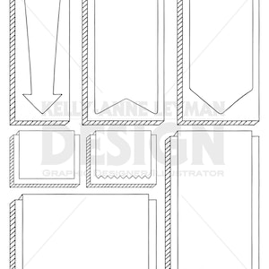 Doodle Digital Labels Clipart, Digital Frames Clip Art, Digital Borders clipart set, Commercial Use, Digital Download Art, Vector Graphics