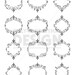 Swirl Digital Labels Clipart Set, Digital Frames, Digital Flourish ...