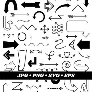 Pfeil Clipart, digitale Pfeile Clipart, Clip Art Set, digitale Clipart, kommerzielle Nutzung, digitaler Download, Vektorgraphik, Sofort Download