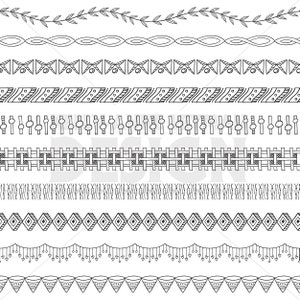 Doodle Digital Border clipart, Digital Frame Clip Art, Seamless Clip Art, Digital Clipart, Commercial Use, Digital Download, Vector Graphics