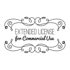 Extended License, Vector Graphics, digital download, commercial use