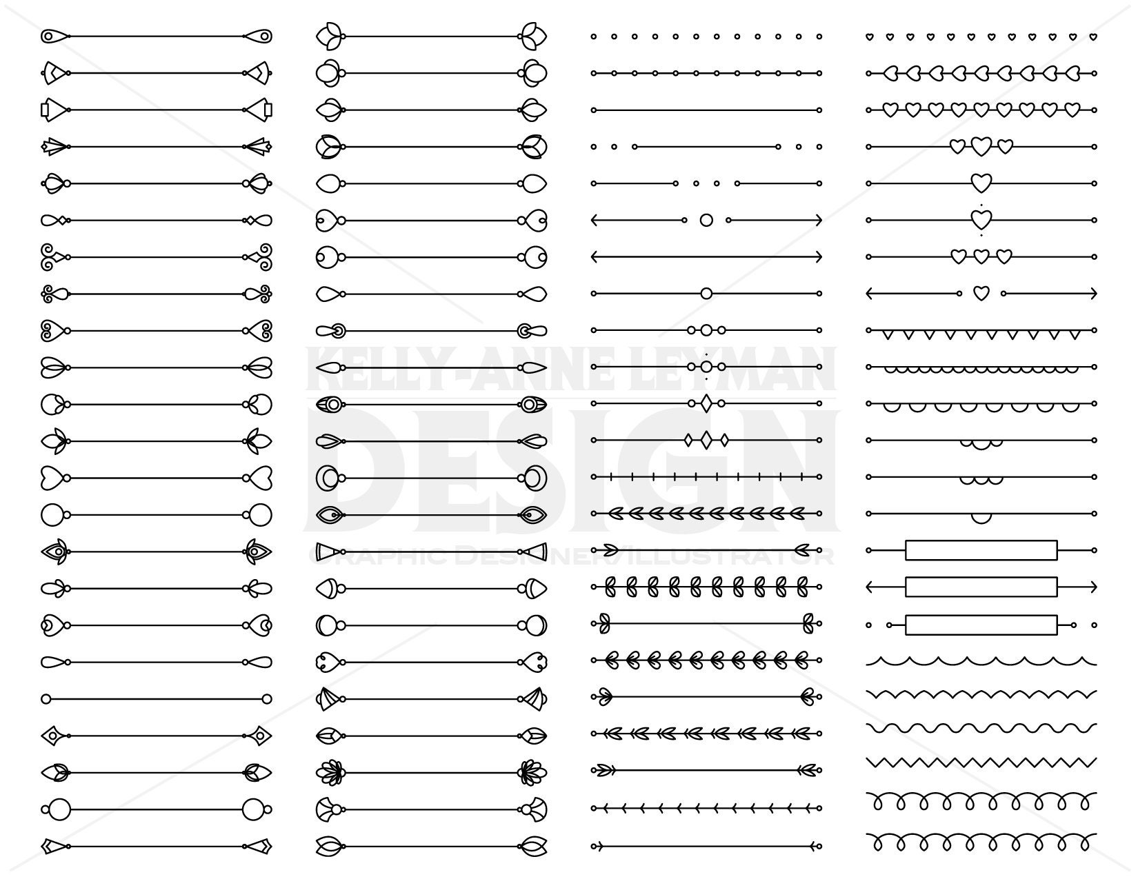 Text Divider Clipart Page Dividers Digital Decorative | Etsy