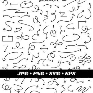 Arrow Clipart, Digital Arrows Clipart, Clip Art Set, Digital Clipart, Commercial Use, Digital Download, Vector Graphics, Instant Download