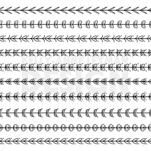 Hand Drawn Digital Border clipart, Doodle Border Clip Art, Seamless, Digital Clipart, Commercial Use, Digital Download, Vector Graphics