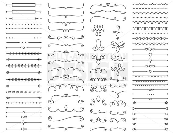 Commercial Use Flourishes Clip Art Clipart