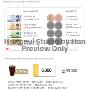 Travel Korean Phrasebook PDF for Beginners | Learn Korean in 1 Month | Hangul Study Guide with Romanization | Quizlet Practice image 7