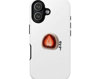 Strawberry Mochi Phone Case: Kawaii Korean Foodie Gift