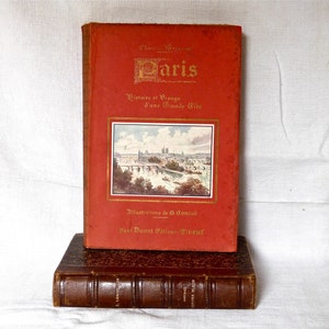I TIDY my WORKSHOP - PARIS History of Paris - French Antique Book with Pictures - French Library - History - The City of Paris