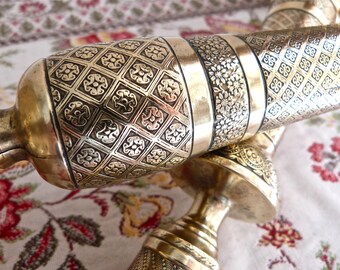 1830 - 2 candlestick - RESTAURATION PERIOD - Solid Brass Candlestick - french Antique Candlestick - Charles X candle stick holder