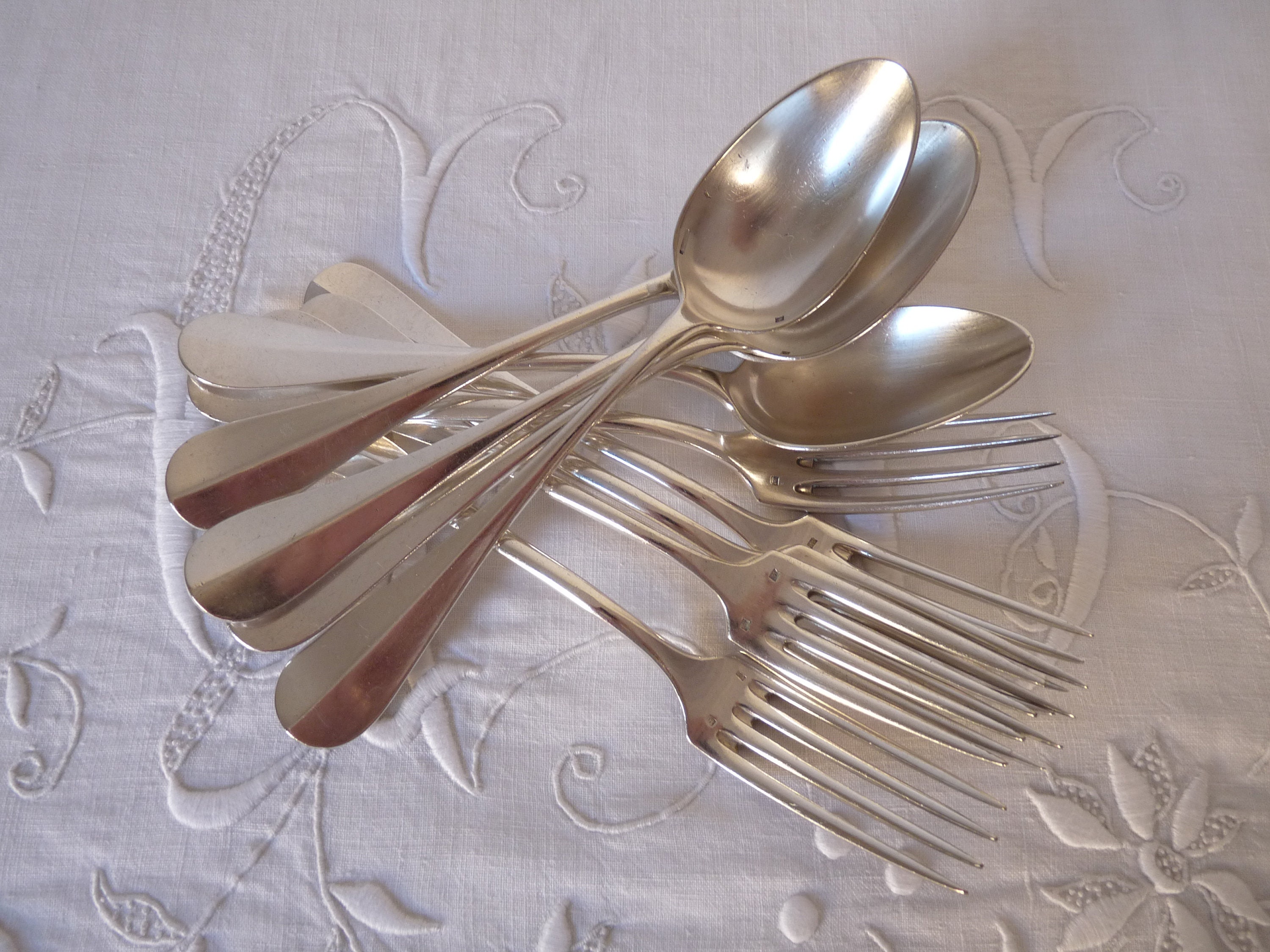 Monogram WR 10 French Silver plated flatware French Etsy