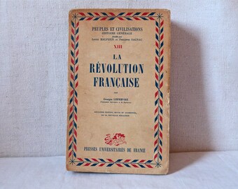 FRENCH REVOLUTION -  1957 french vintage book - French Revolution book - Bourgeois Home - french Home Decor