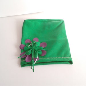 Faux leather clutch, Floral clutch, Green Flower Bag , Wedding Bride Bag , Leatherette Evening Bag, Bride bag , Prom Bag, Bridesmaid gift image 3