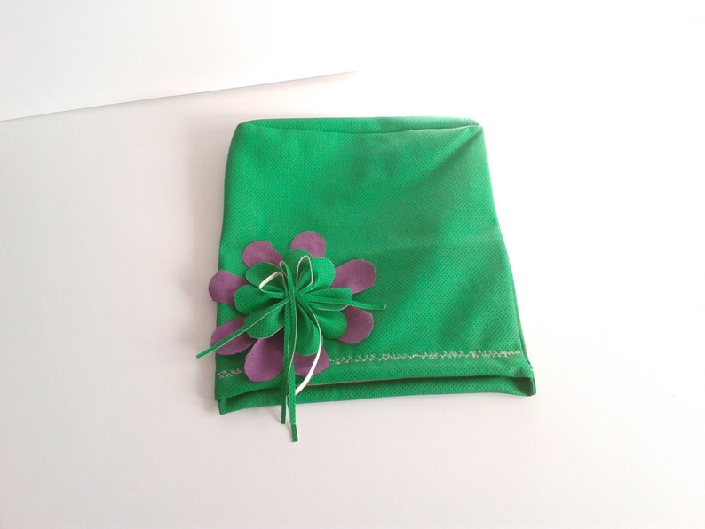 Faux leather clutch, Floral clutch, Green Flower Bag , Wedding Bride Bag , Leatherette Evening Bag, Bride bag , Prom Bag, Bridesmaid gift image 3
